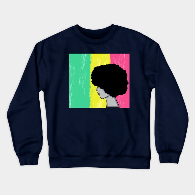 Pride Latina Afro Queen hispanic columbian gift present Crewneck Sweatshirt by MARESDesign